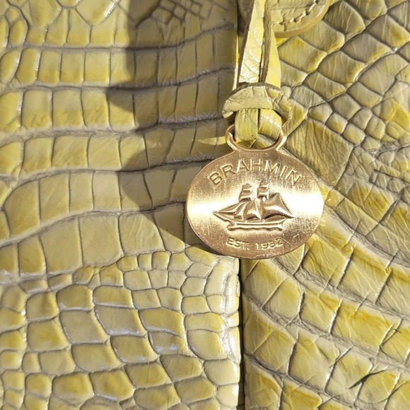 Brahmin Jackie Hobo Olive Green Melbourne Genuine Leather Shoulder Handbag [450] - Picture 5 of 13